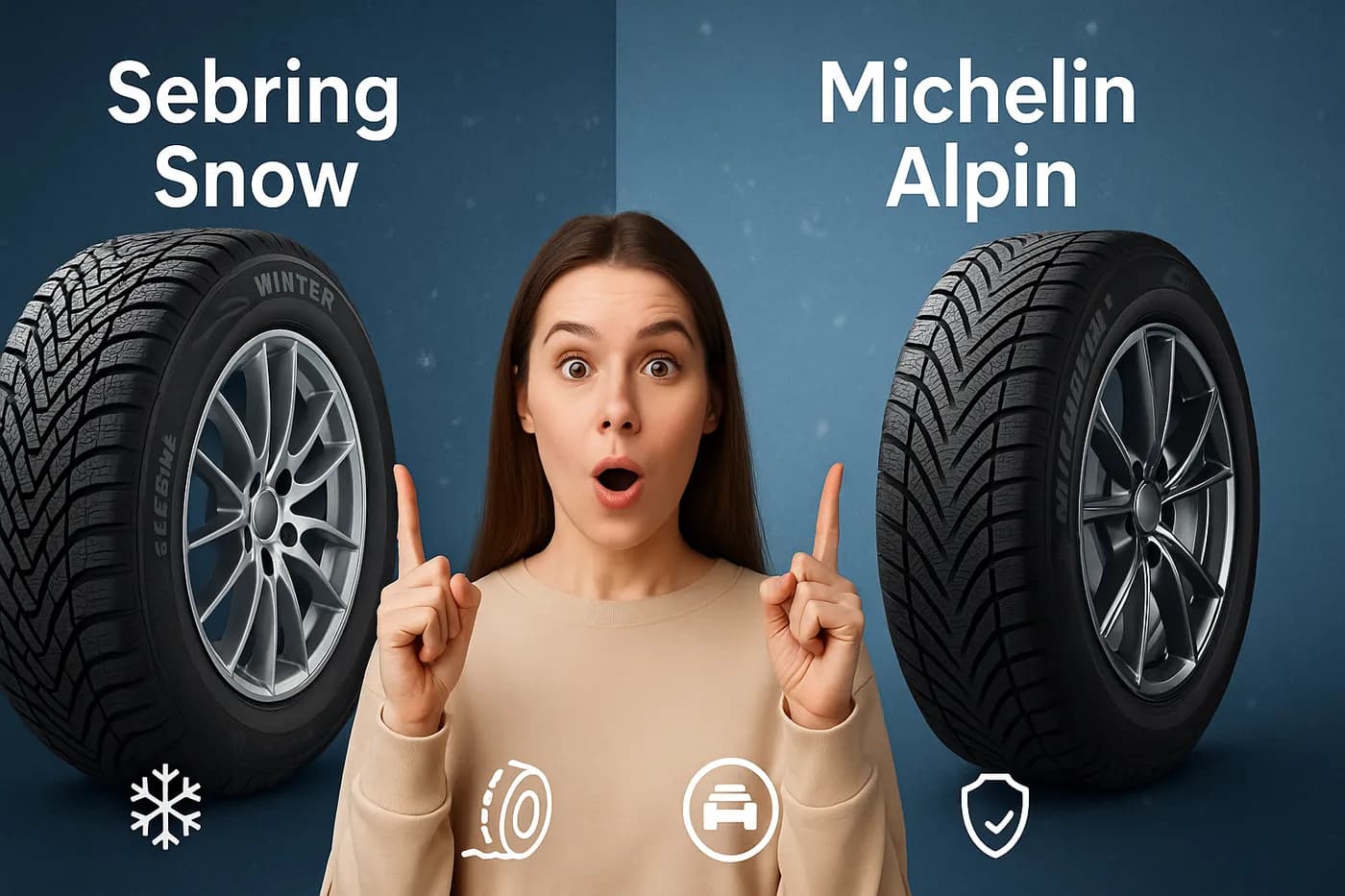 ❄️ Povestea a două anvelope surori: Sebring Snow și Michelin Alpin 6